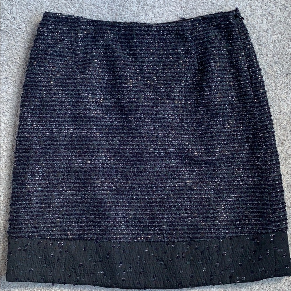 Black, sparkly Milly Mini skirt
